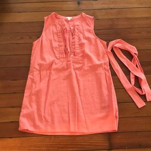 J crew coral tunic